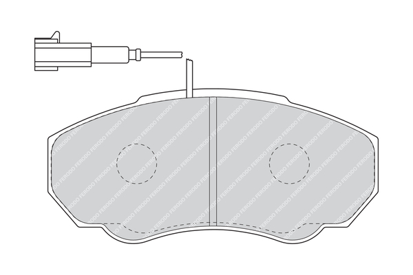 Brake Pad Set, disc brake - FVR1478 FERODO