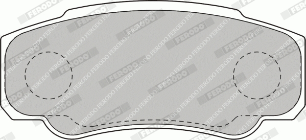 Brake Pad Set, disc brake - FVR1480 FERODO