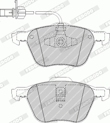 Brake Pad Set, disc brake - FVR1497 FERODO