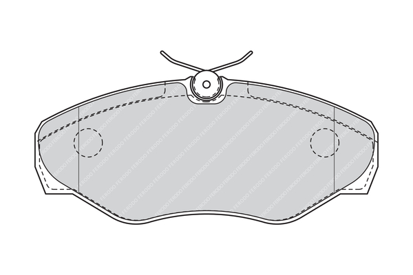 Brake Pad Set, disc brake - FVR1515 FERODO