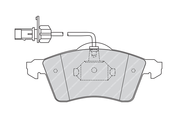 Brake Pad Set, disc brake - FVR1518 FERODO