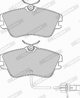 Brake Pad Set, disc brake - FVR1519 FERODO