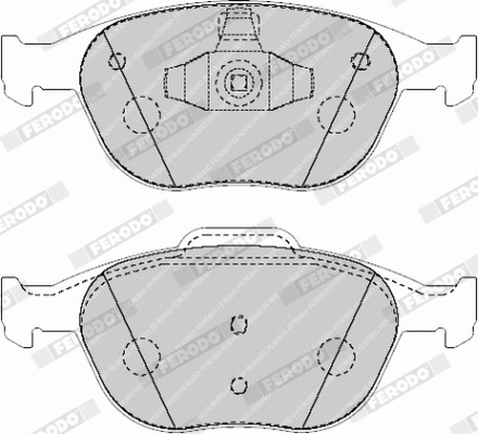 Brake Pad Set, disc brake - FVR1568 FERODO