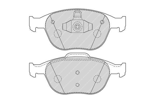 Brake Pad Set, disc brake - FVR1568 FERODO