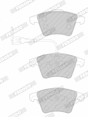 Brake Pad Set, disc brake - FVR1642 FERODO