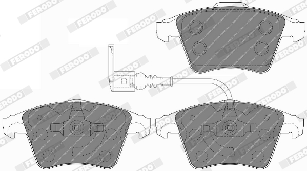 Brake Pad Set, disc brake - FVR1643 FERODO