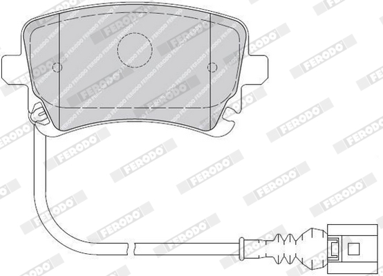 Brake Pad Set, disc brake - FVR1644 FERODO