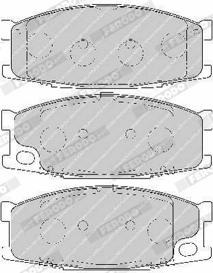 Brake Pad Set, disc brake - FVR1701 FERODO