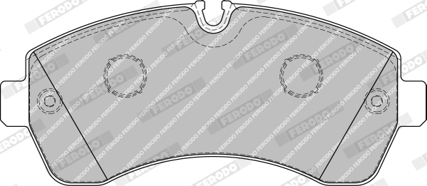 Brake Pad Set, disc brake - FVR1777 FERODO
