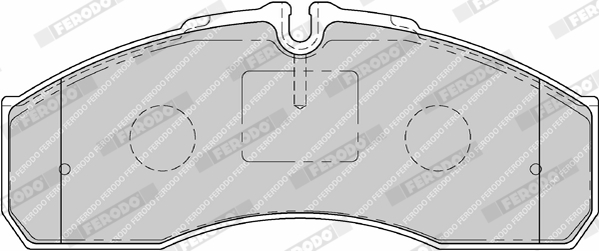 Brake Pad Set, disc brake - FVR1791 FERODO