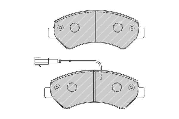 Brake Pad Set, disc brake - FVR1925 FERODO