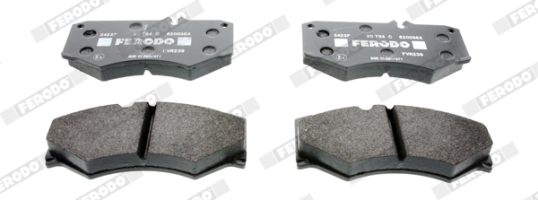Brake Pad Set, disc brake - FVR239 FERODO