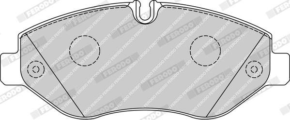 Комплект тормозных колодок, дисковый тормоз - FVR4036 FERODO