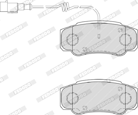 Brake Pad Set, disc brake - FVR4054 FERODO