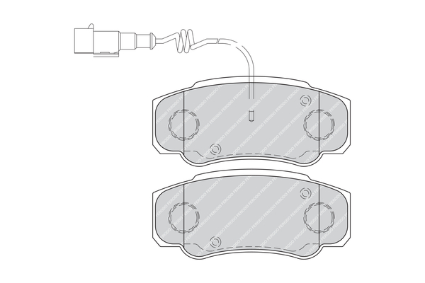 Brake Pad Set, disc brake - FVR4054 FERODO