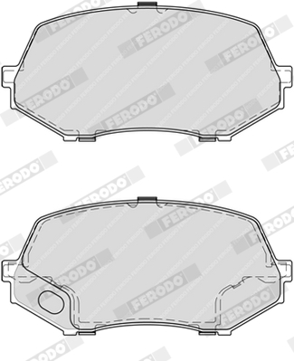 Brake Pad Set, disc brake - FVR4253 FERODO