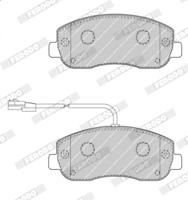 Brake Pad Set, disc brake - FVR4347 FERODO