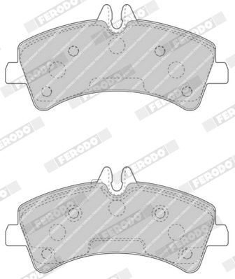 Kit pastiglie freno, Freno a disco - FVR4429 FERODO