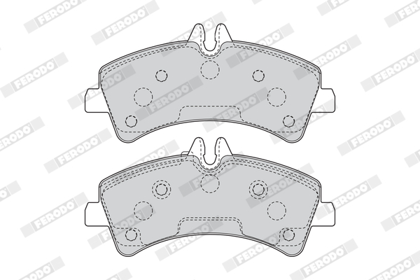 Kit pastiglie freno, Freno a disco - FVR4429 FERODO