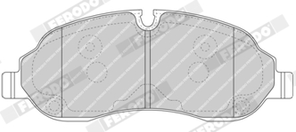 Brake Pad Set, disc brake - FVR4661 FERODO