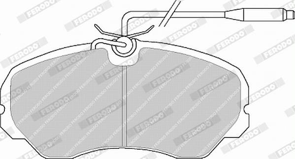 Brake Pad Set, disc brake - FVR510 FERODO