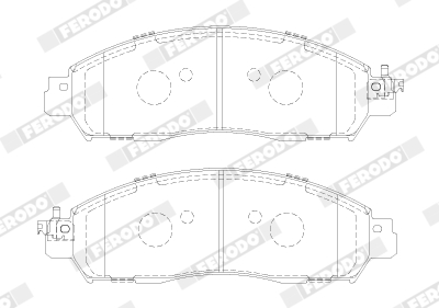 Brake Pad Set, disc brake - FVR5284 FERODO