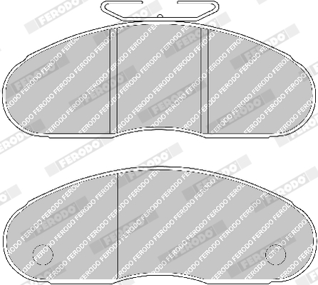 Brake Pad Set, disc brake - FVR791 FERODO