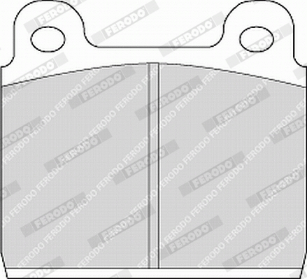 Brake Pad Set, disc brake - FVR84 FERODO