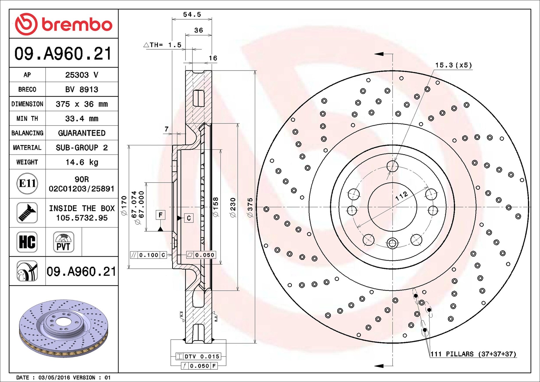 Discofreno - 09.A960.21 BREMBO