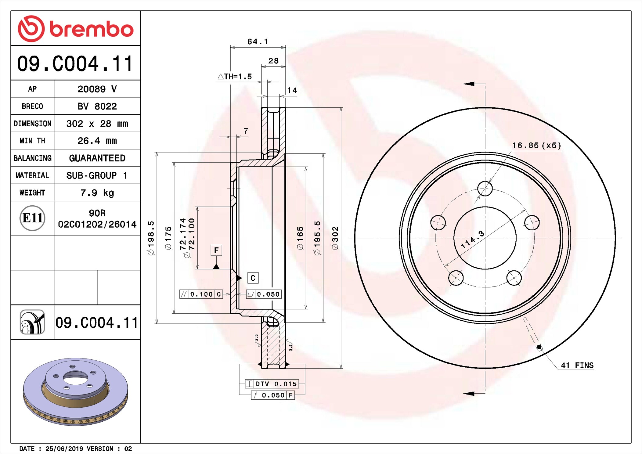 Discofreno - 09.C004.11 BREMBO