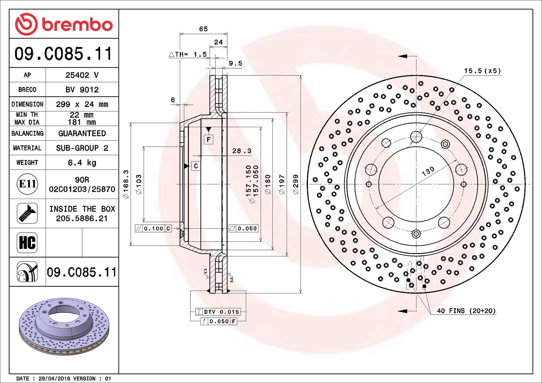 Discofreno - 09.C085.11 BREMBO