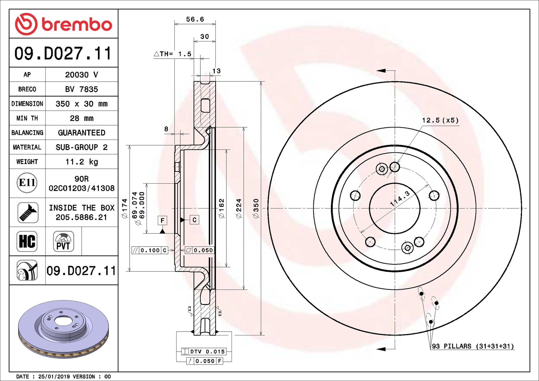 Discofreno - 09.D027.11 BREMBO