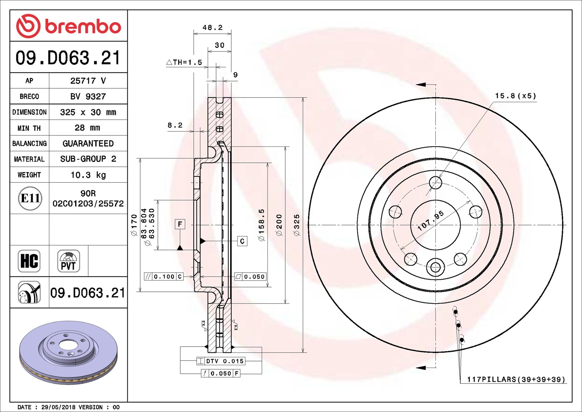 Discofreno - 09.D063.21 BREMBO