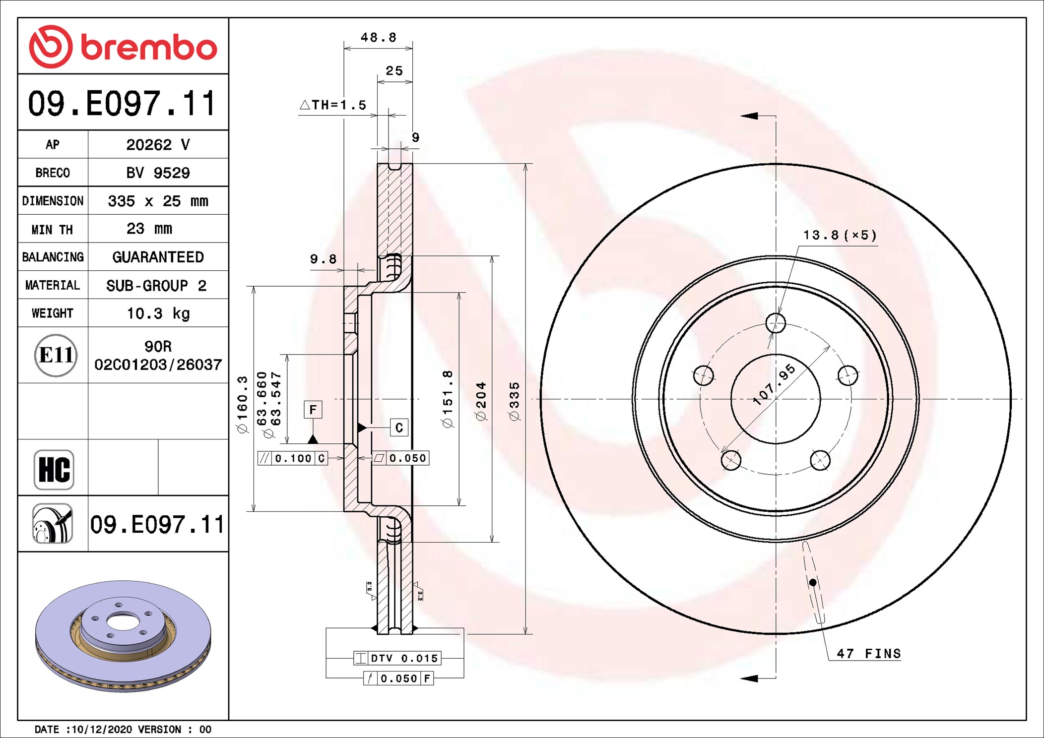 Discofreno - 09.E097.11 BREMBO