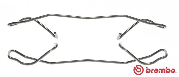 priedų komplektas, stabdžių apkaba - A 02 202 BREMBO