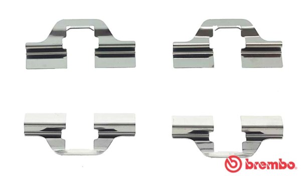 Kit accessori, Pastiglia freno - A 02 205 BREMBO