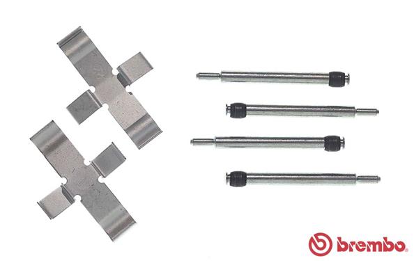 Kit accessori, Pastiglia freno - A 02 207 BREMBO