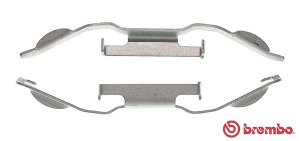 Kit accessori, Pinza freno - A 02 224 BREMBO
