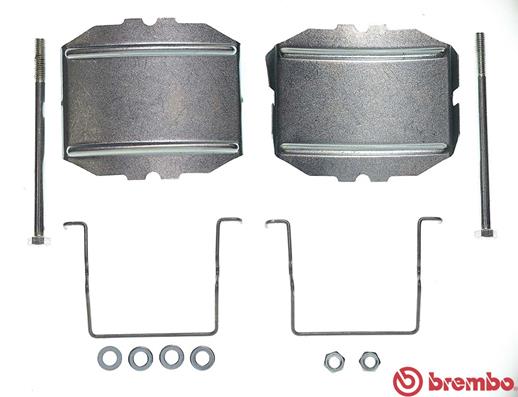 Accessory Kit, disc brake pad - A 02 232 BREMBO