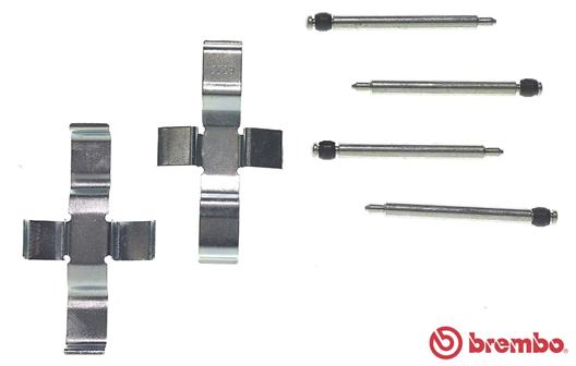 Accessory Kit, disc brake pad - A 02 279 BREMBO
