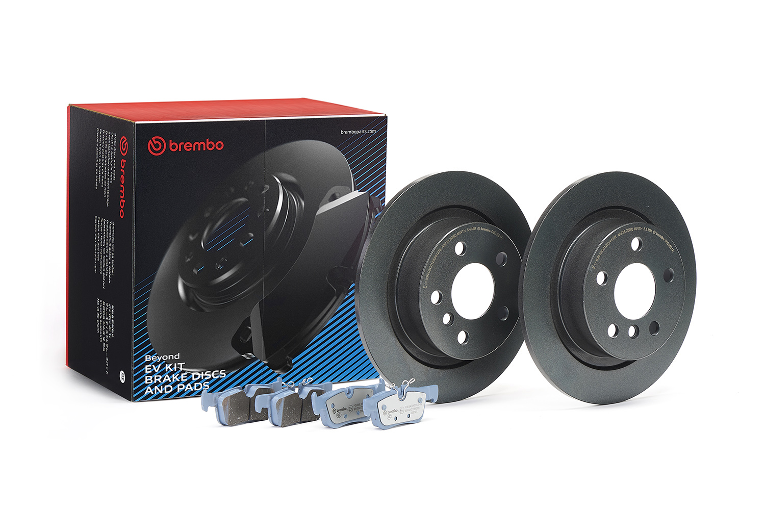 Brake Set, disc brakes - KT 08 012 BREMBO