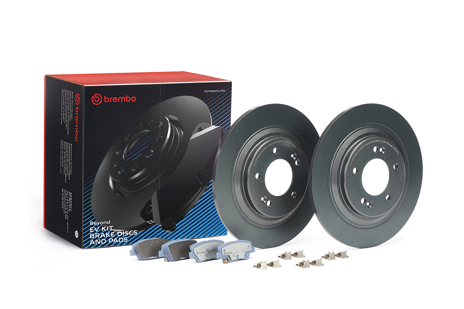 Brake Set, disc brakes - KT 08 015 BREMBO