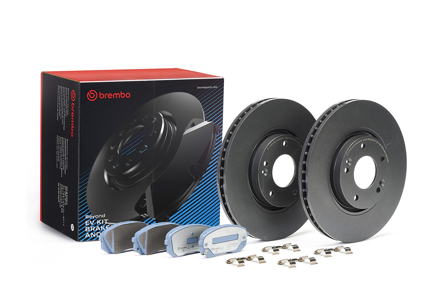 Brake Set, disc brakes - KT 08 029 BREMBO