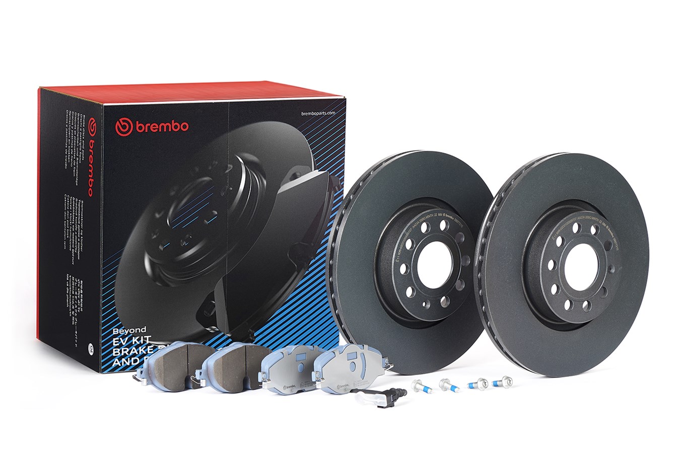 Brake Set, disc brakes - KT 08 054 BREMBO