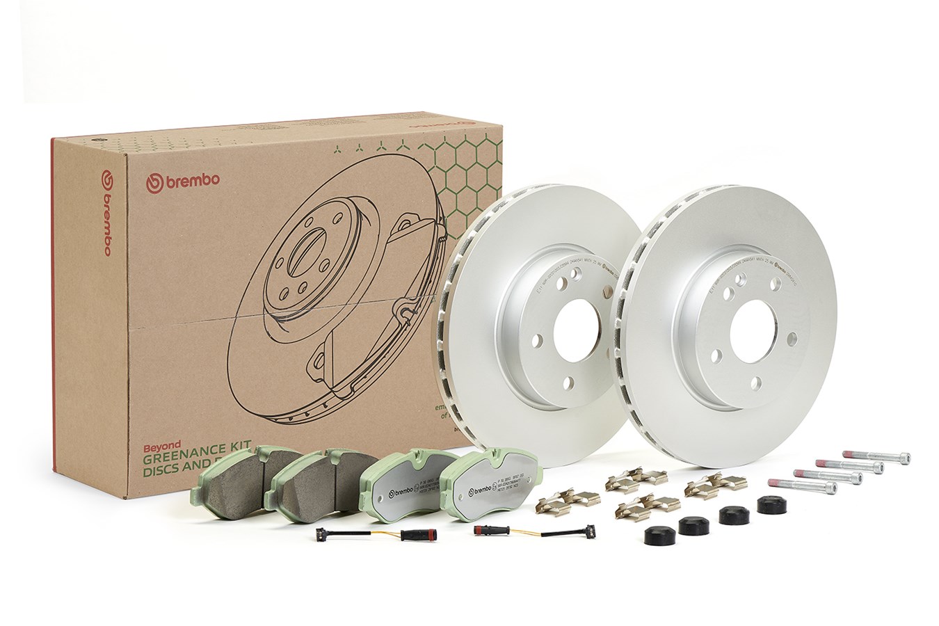Комплект тормозов, дисковый тормозной механизм - KT 10 029 BREMBO