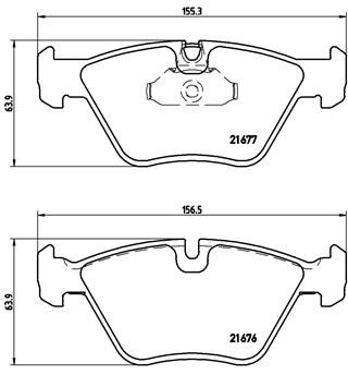 Kit pastiglie freno, Freno a disco - P 06 022 BREMBO