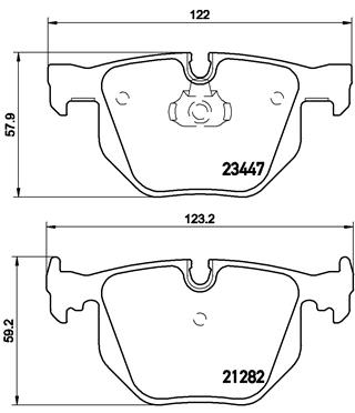 Kit pastiglie freno, Freno a disco - P 06 029 BREMBO