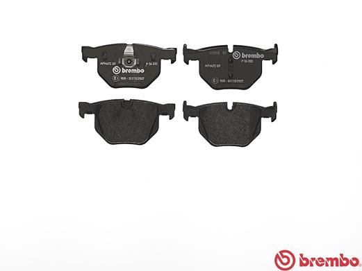 Brake Pad Set, disc brake - P 06 033 BREMBO
