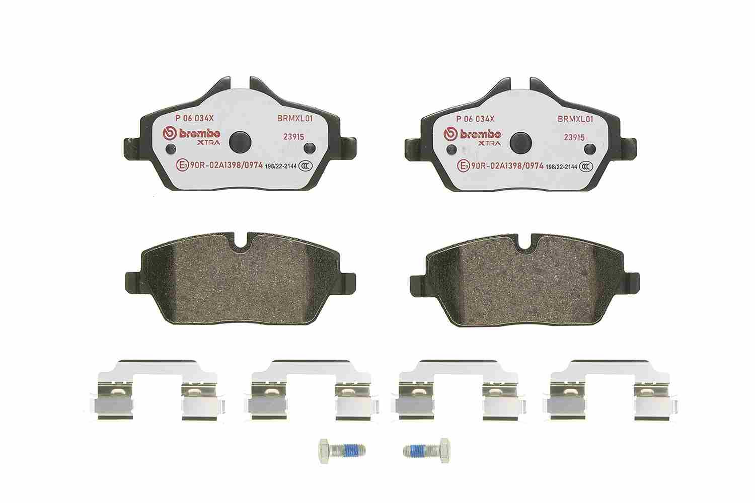 Brake Pad Set, disc brake - P 06 034X BREMBO