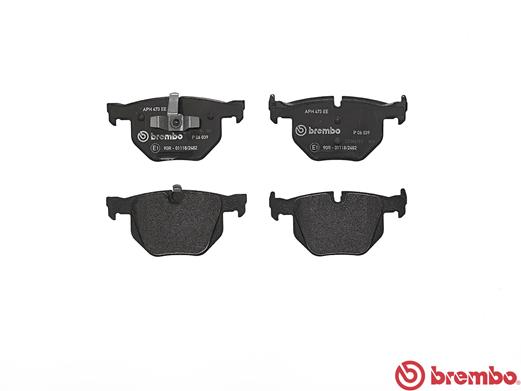 Brake Pad Set, disc brake - P 06 039 BREMBO